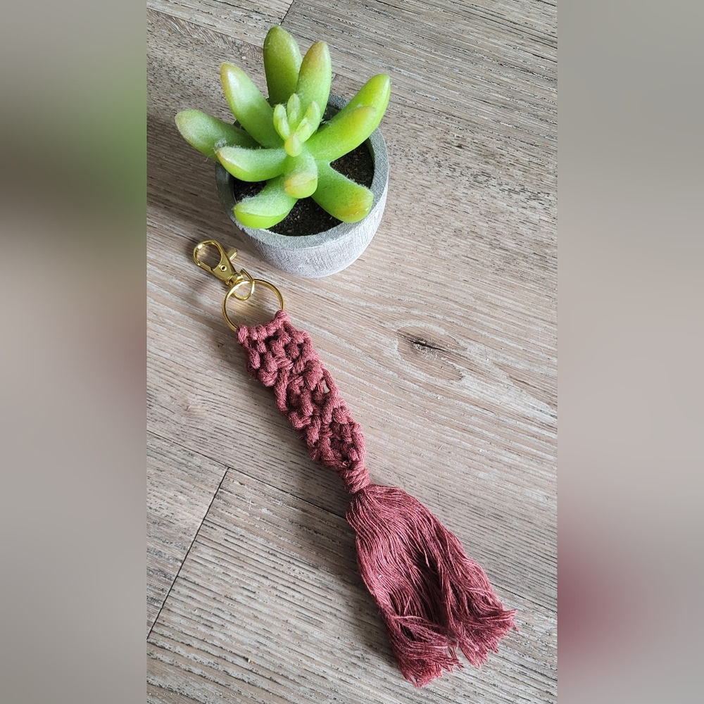 Handcrafted Macramé Keychain